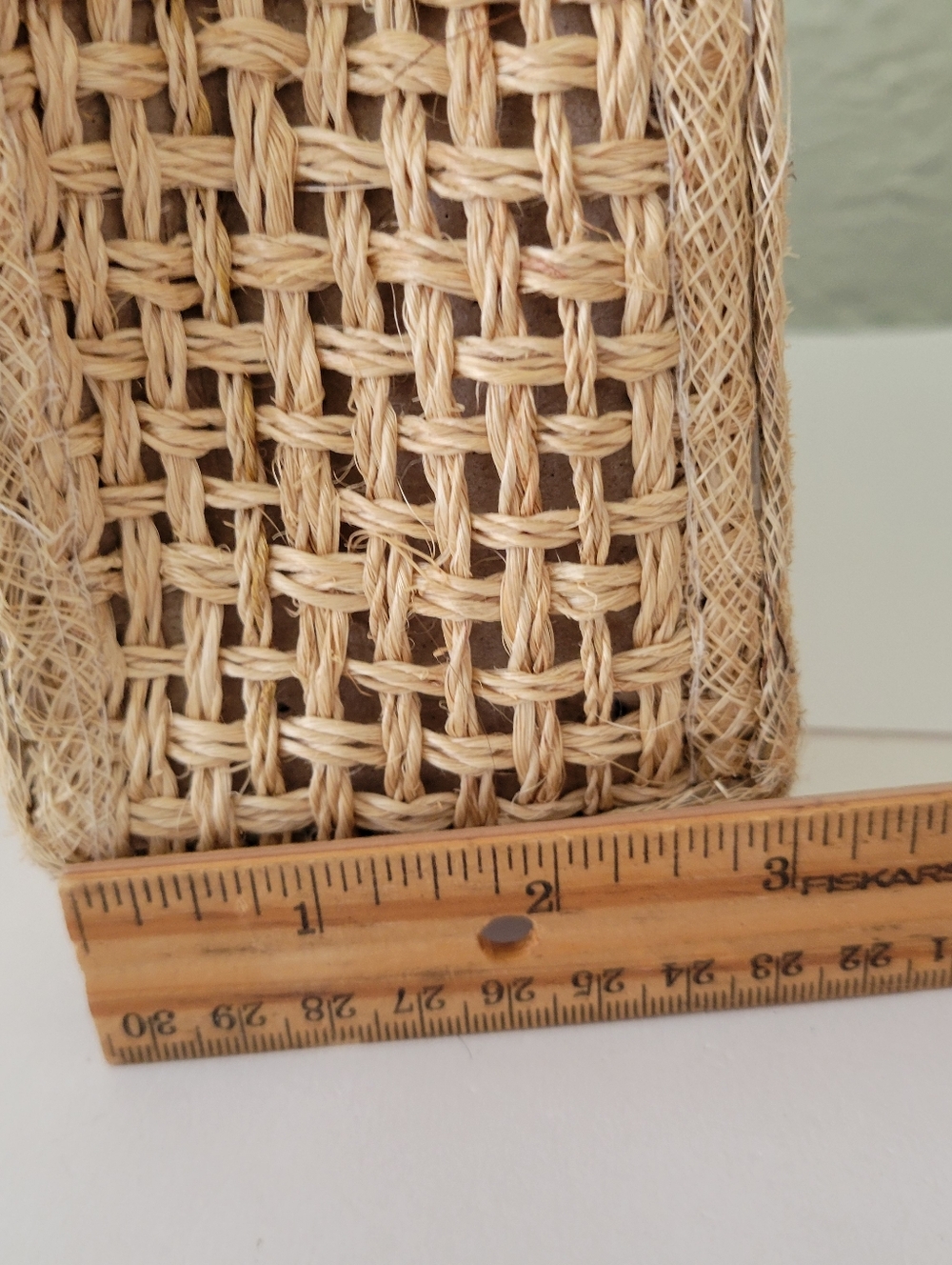 Vintage Woven Straw Raffia Bag Embroidered Floral Tyler Made In Phillipines - Picture 12 of 16